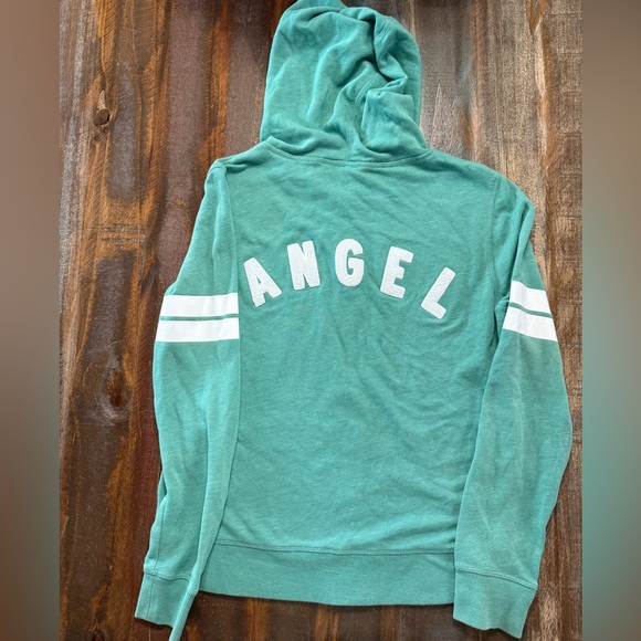 Victoria’s Secret Angel Full-Zip Hoodie – Green, Size Small  EUC - Picture 5 of 5